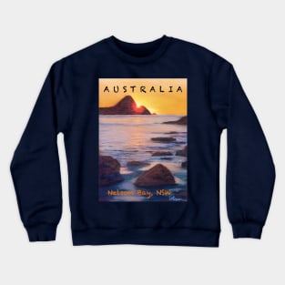 Nelson Bay Travel Poster Crewneck Sweatshirt